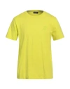 Dondup Man T-shirt Lime Green Size L Cotton