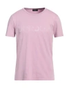 Dondup Man T-shirt Mauve Size L Cotton In Purple