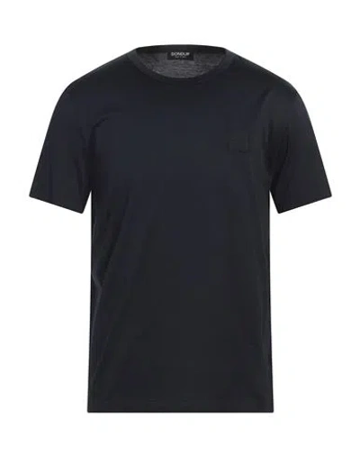Dondup Man T-shirt Midnight Blue Size L Cotton