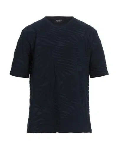 Dondup Man T-shirt Midnight Blue Size L Polyamide, Elastane