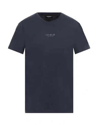 Dondup Man T-shirt Midnight Blue Size Xxl Cotton