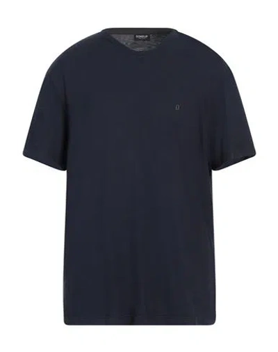 Dondup Man T-shirt Midnight Blue Size Xxl Cotton