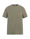 Dondup Man T-shirt Military Green Size S Cotton