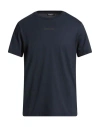Dondup Man T-shirt Navy Size L Cotton In Black