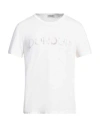 Dondup Man T-shirt Off White Size L Cotton