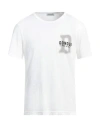 Dondup Man T-shirt Off White Size Xxl Cotton