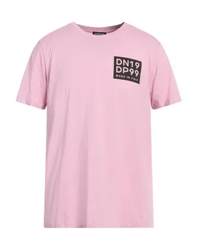 Dondup Man T-shirt Pink Size L Cotton