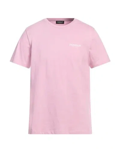 Dondup Man T-shirt Pink Size L Cotton