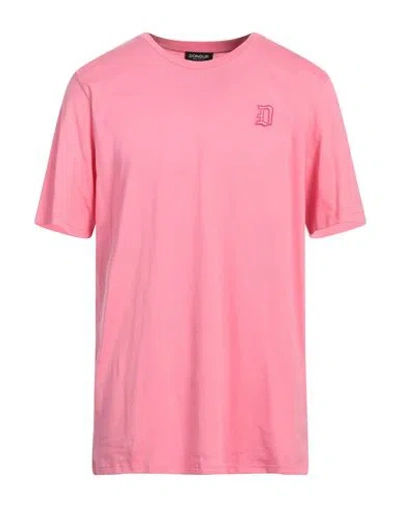 DONDUP DONDUP MAN T-SHIRT PINK SIZE L COTTON