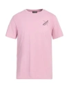Dondup Man T-shirt Pink Size M Cotton