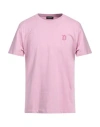 Dondup Man T-shirt Pink Size Xl Cotton