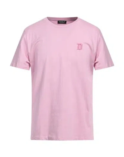 Dondup Man T-shirt Pink Size Xl Cotton