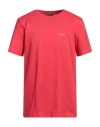 Dondup Man T-shirt Red Size Xxl Cotton In Red