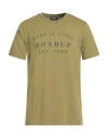 Dondup Man T-shirt Sage Green Size L Cotton
