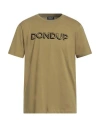 Dondup Man T-shirt Sage Green Size L Cotton