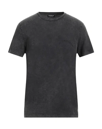Dondup Man T-shirt Steel Grey Size L Cotton