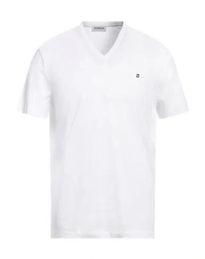 Dondup Man T-shirt White Size L Cotton