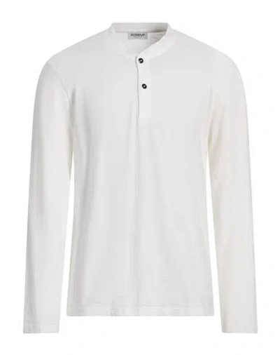 Dondup Man T-shirt White Size L Cotton