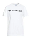 Dondup Man T-shirt White Size M Cotton