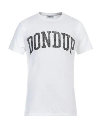 Dondup Man T-shirt White Size S Cotton