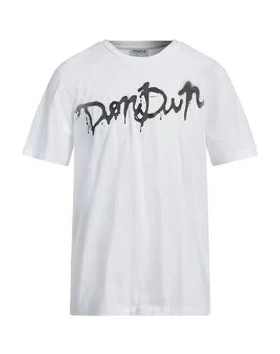 Dondup Man T-shirt White Size Xxl Cotton