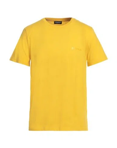 Dondup Cotone Scritta Su Tono In Gialla