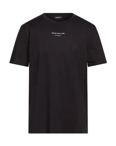 Dondup Man T-shirt Black Size Xxl Cotton