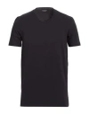 Dondup Man T-shirt Blue Size Xl Cotton, Elastane In Black