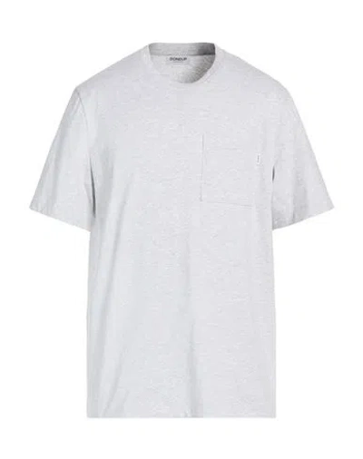 Dondup Man T-shirt Light Grey Size L Cotton In Gray