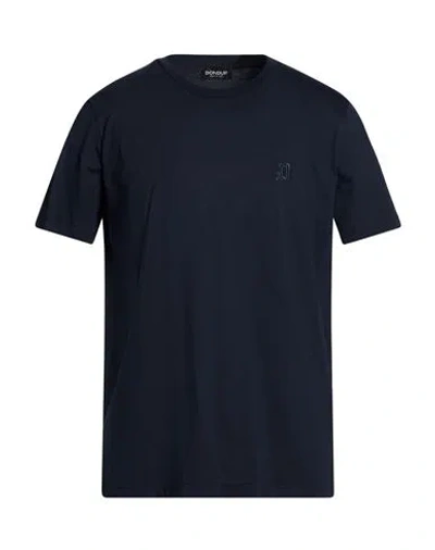 Dondup Man T-shirt Midnight Blue Size L Cotton