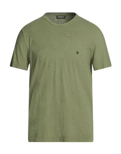 Dondup Man T-shirt Sage Green Size Xl Cotton