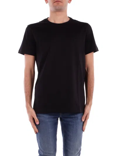 Dondup Man T-shirt Us198jf0271u 999 Regular Jersey T-shirt Base Black