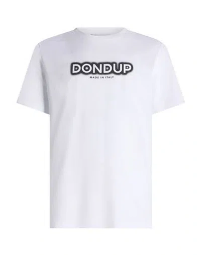 Dondup Man T-shirt White Size Xl Cotton