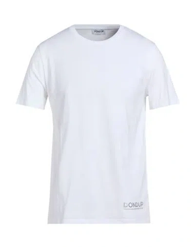 Dondup Man T-shirt White Size Xl Cotton