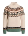 Dondup Chic Turtle Neck Knit Sweater In Neutral