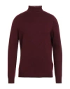 Dondup Man Turtleneck Burgundy Size 40 Wool