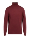 Dondup Man Turtleneck Burgundy Size 44 Wool