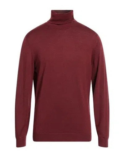 DONDUP DONDUP MAN TURTLENECK BURGUNDY SIZE 44 WOOL