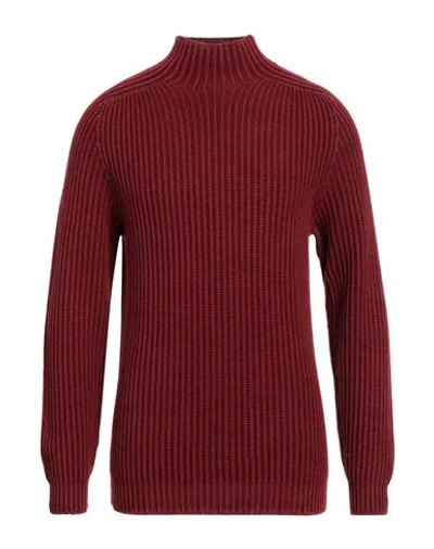 DONDUP DONDUP MAN TURTLENECK BURGUNDY SIZE 44 WOOL