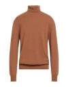 Dondup Man Turtleneck Camel Size 44 Merino Wool, Cashmere