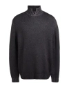 Dondup Man Turtleneck Charcoal Size 46 Wool In Grey