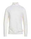 Dondup Man Turtleneck Cream Size 42 Wool In White