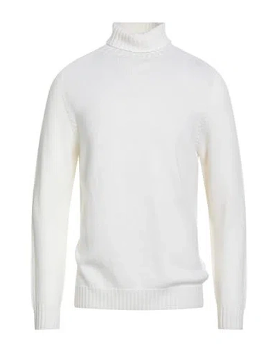 Dondup Man Turtleneck Cream Size 42 Wool In White