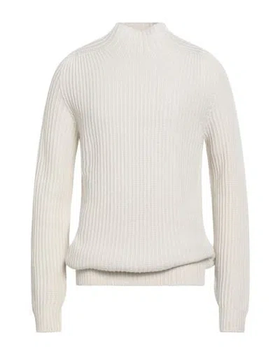 Dondup Man Turtleneck Ivory Size 46 Wool