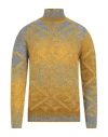 Dondup Man Turtleneck Marigold Size 40 Acrylic, Wool, Alpaca Wool In Multi