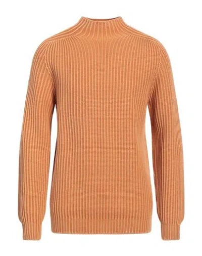 Dondup Man Turtleneck Marigold Size 44 Wool In Yellow