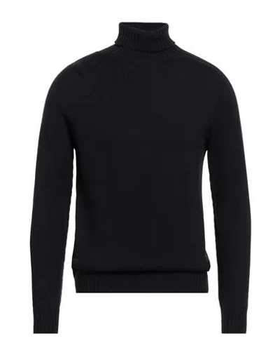 DONDUP DONDUP MAN TURTLENECK MIDNIGHT BLUE SIZE 40 WOOL