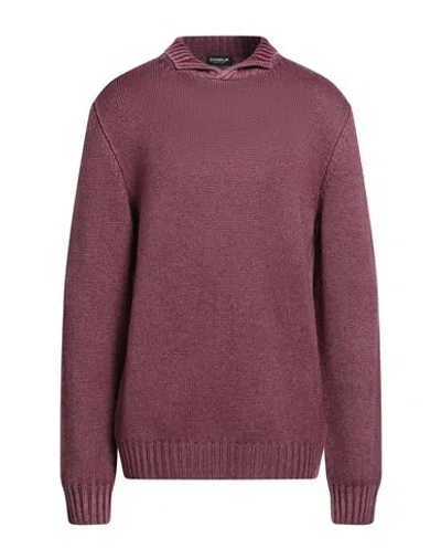 Dondup Man Turtleneck Purple Size 40 Wool