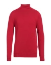 Dondup Man Turtleneck Red Size 40 Wool