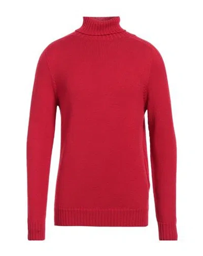Dondup Man Turtleneck Red Size 40 Wool In Red